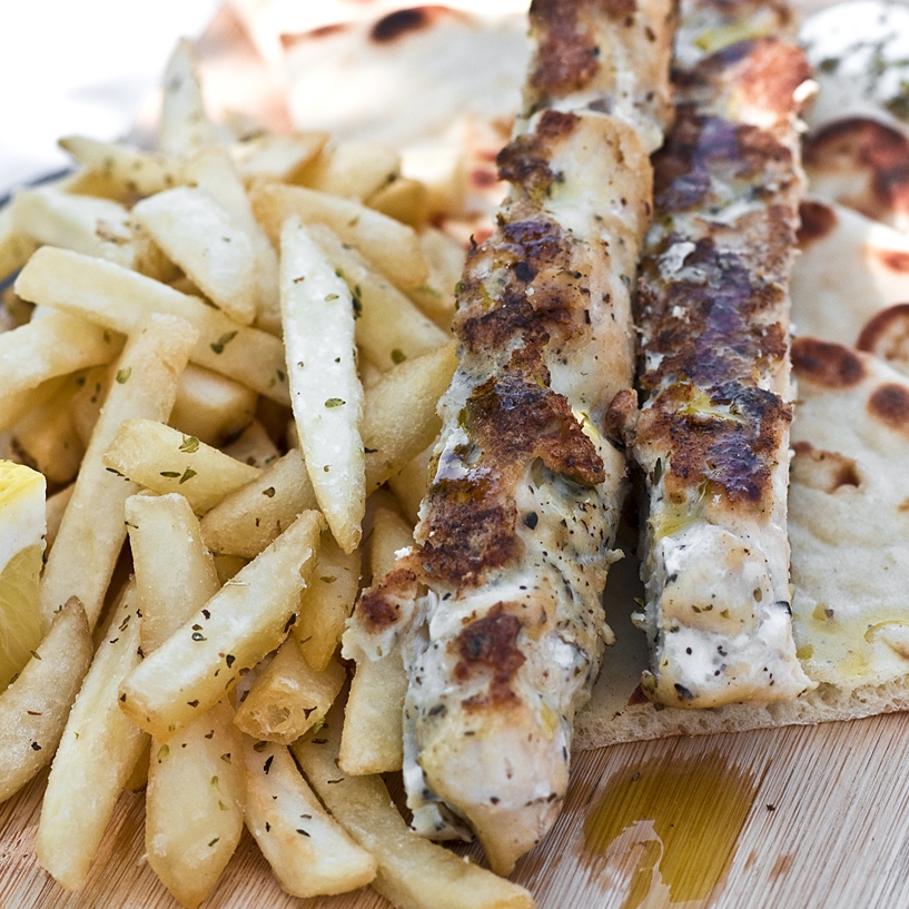 Chicken Kalamaki Skewers